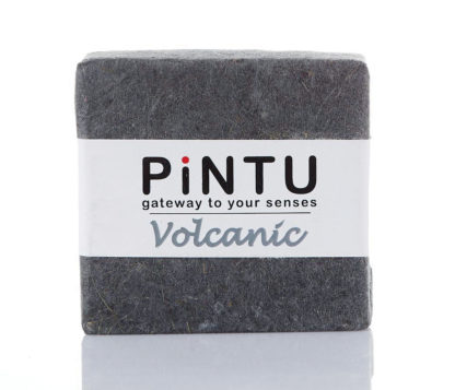 Handmade coconut oil soap with Volcanic Ash